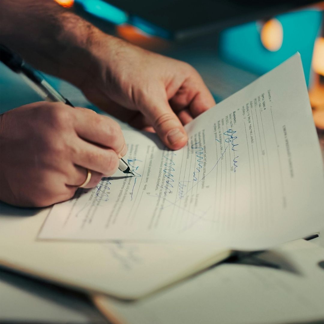 Insurance paperwork.